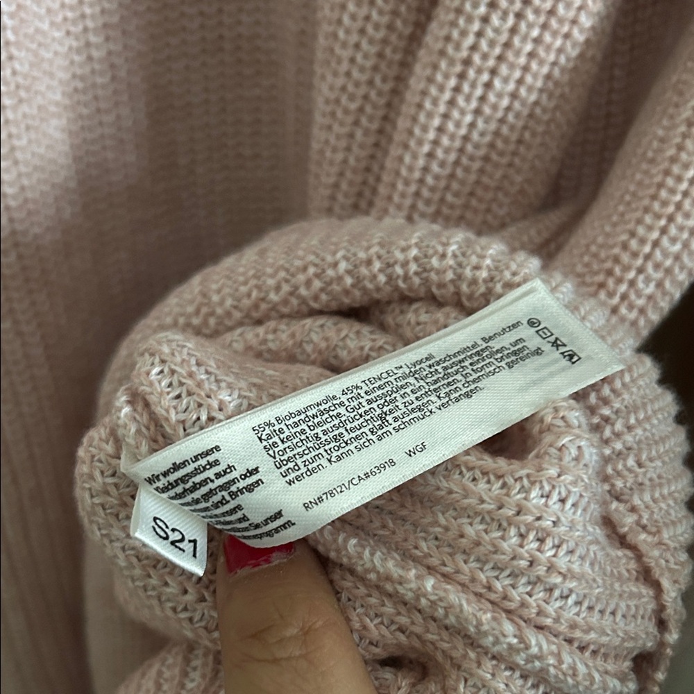 Eileen Fisher Light Pink Knit Pullover - Picture 5 of 6
